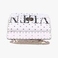 Rockstud SPIKE UPWhite x BlackleatherBL-Q122XQC2ロックスタッズスパイクホワイト×ブラックレザーBL-Q122XQC2