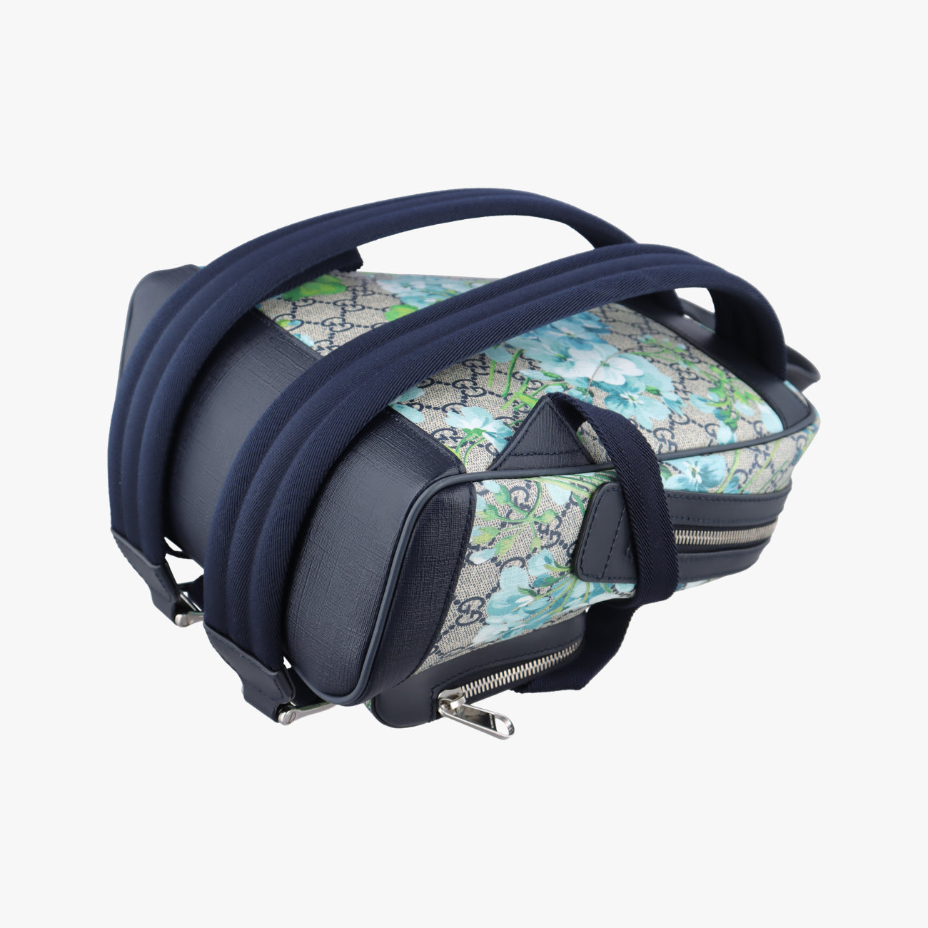GG BloomsBeige x Navy x MulticolorPVC coated canvas546327G028482487GGブルームスベージュ×ネイビー×マルチカラーPVCコーティングキャンバス546327G028482487