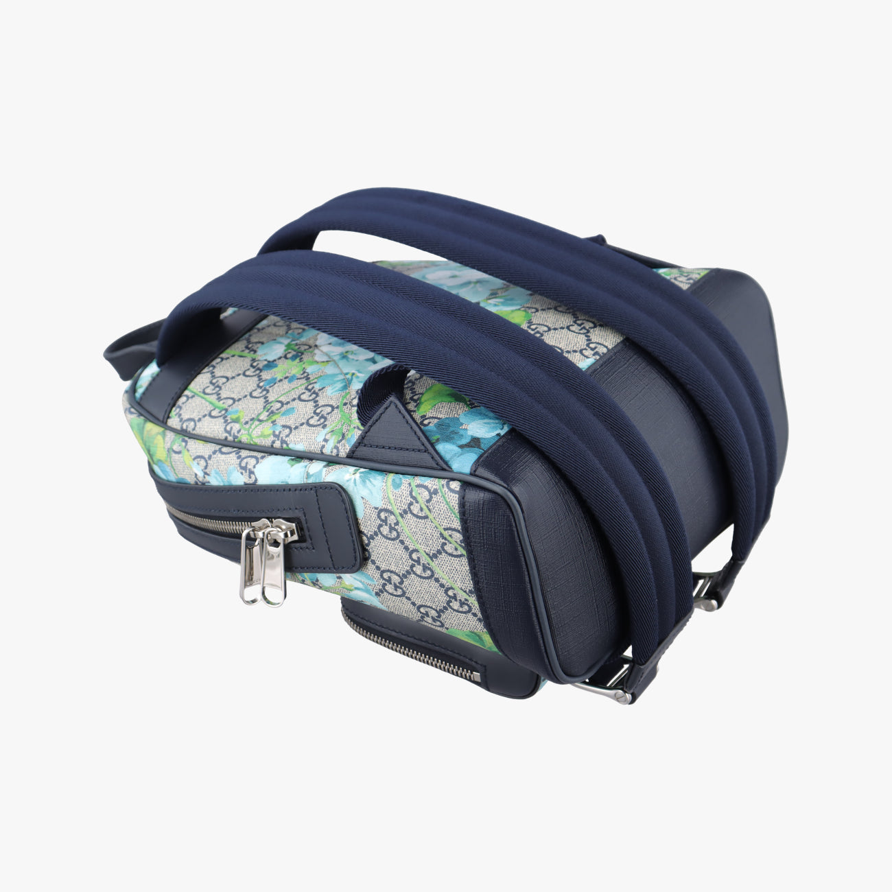 GG BloomsBeige x Navy x MulticolorPVC coated canvas546327G028482487GGブルームスベージュ×ネイビー×マルチカラーPVCコーティングキャンバス546327G028482487