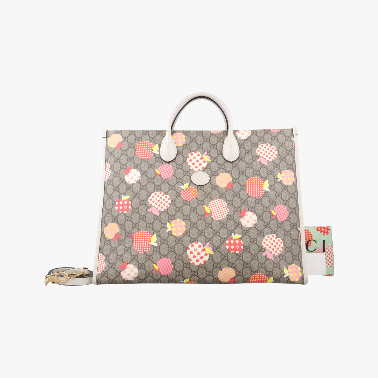 GG Tote ShopperBeige x White x MulticolorPVC coated canvas659980E035693976GG トート ショッパーベージュｘホワイト×マルチカラーPVCコーティングキャンバス659980E035693976