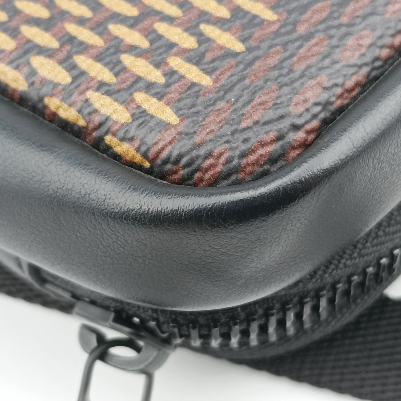 NIGO collaboration Double phone pouchEBENEDamier GiantN40377TR4200NIGOコラボ ダブルフォンポーチエベヌダミエ ジャイアントN40377TR4200