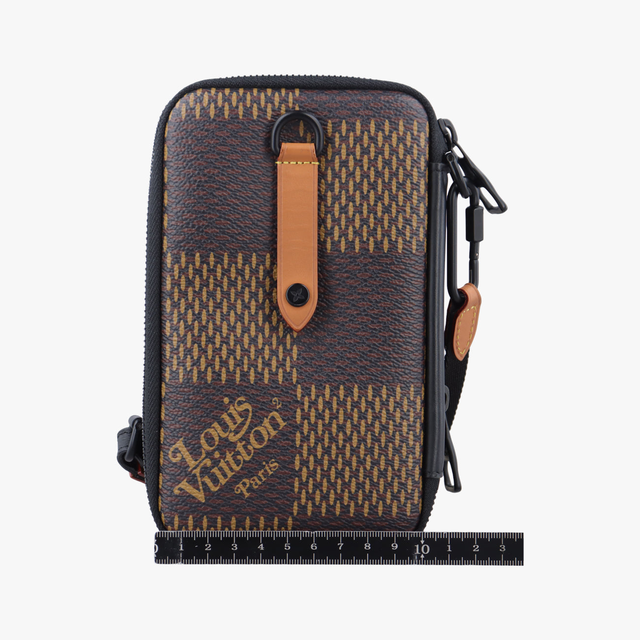 NIGO collaboration Double phone pouchEBENEDamier GiantN40377TR4200NIGOコラボ ダブルフォンポーチエベヌダミエ ジャイアントN40377TR4200