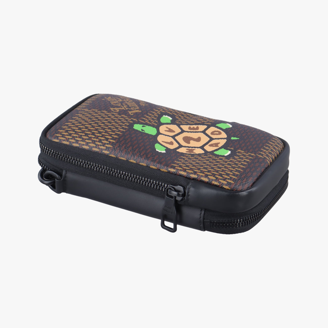 NIGO collaboration Double phone pouchEBENEDamier GiantN40377TR4200NIGOコラボ ダブルフォンポーチエベヌダミエ ジャイアントN40377TR4200