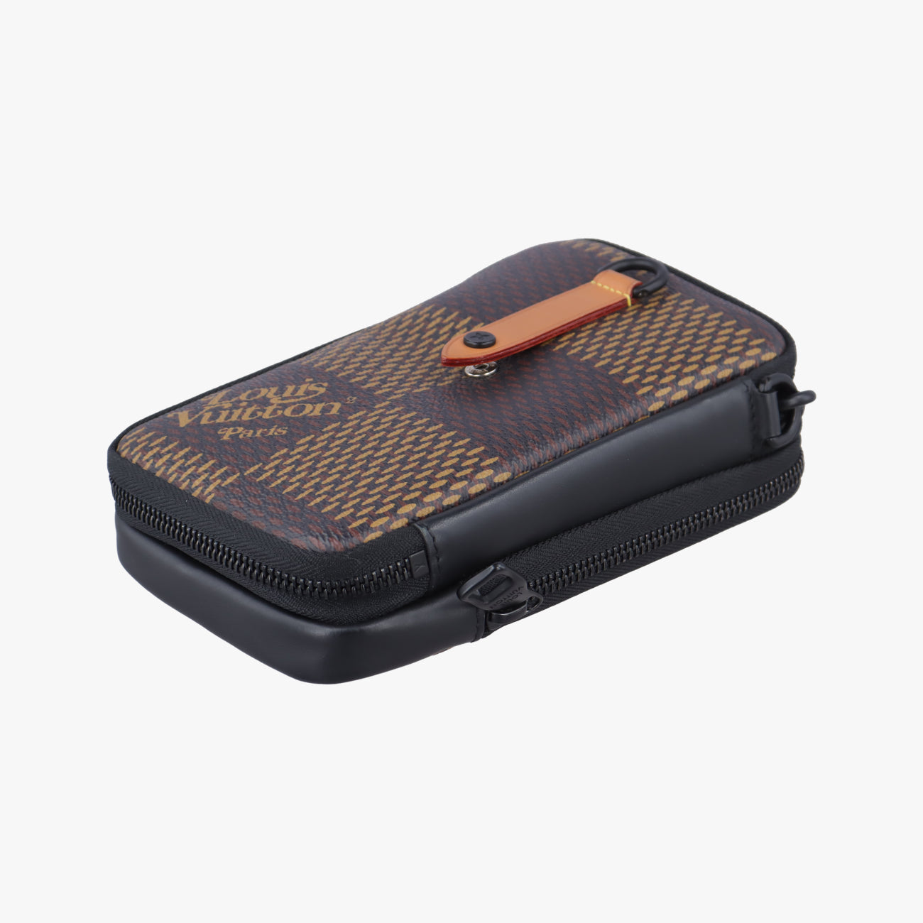 NIGO collaboration Double phone pouchEBENEDamier GiantN40377TR4200NIGOコラボ ダブルフォンポーチエベヌダミエ ジャイアントN40377TR4200