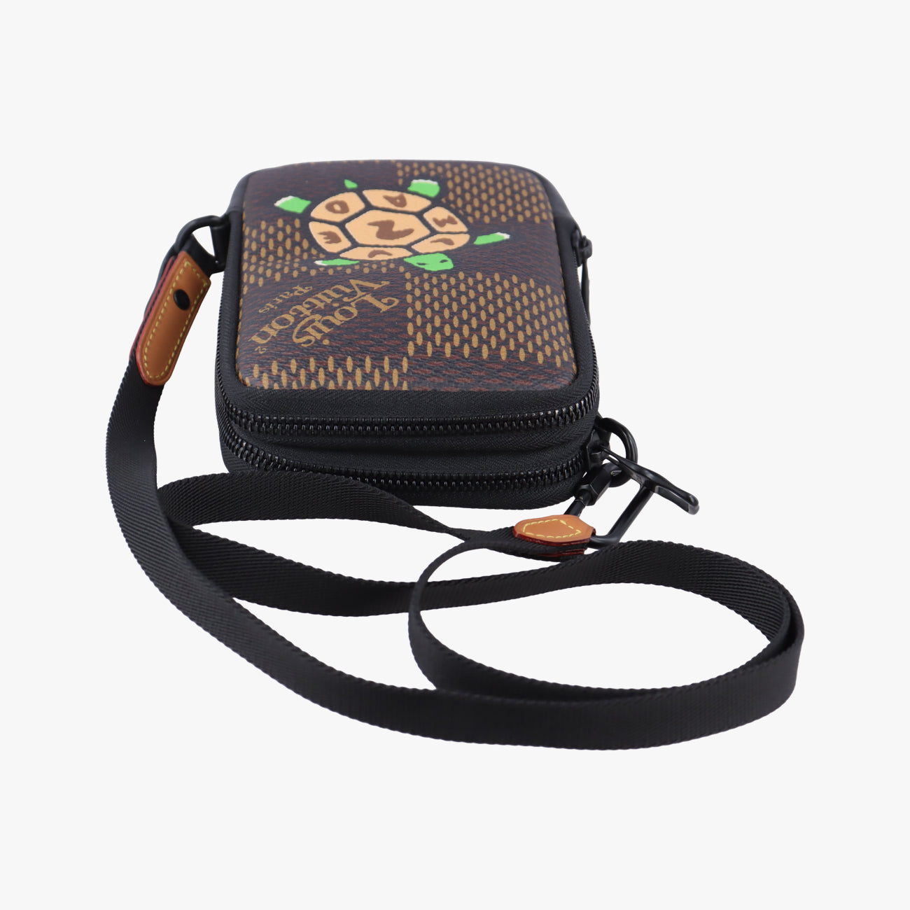 NIGO collaboration Double phone pouchEBENEDamier GiantN40377TR4200NIGOコラボ ダブルフォンポーチエベヌダミエ ジャイアントN40377TR4200