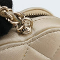 Matelasse Heart Arm Coin PurseGoldenlambskinAP278332050483ハート アーム マトラッセゴールドラムスキンAP278332050483