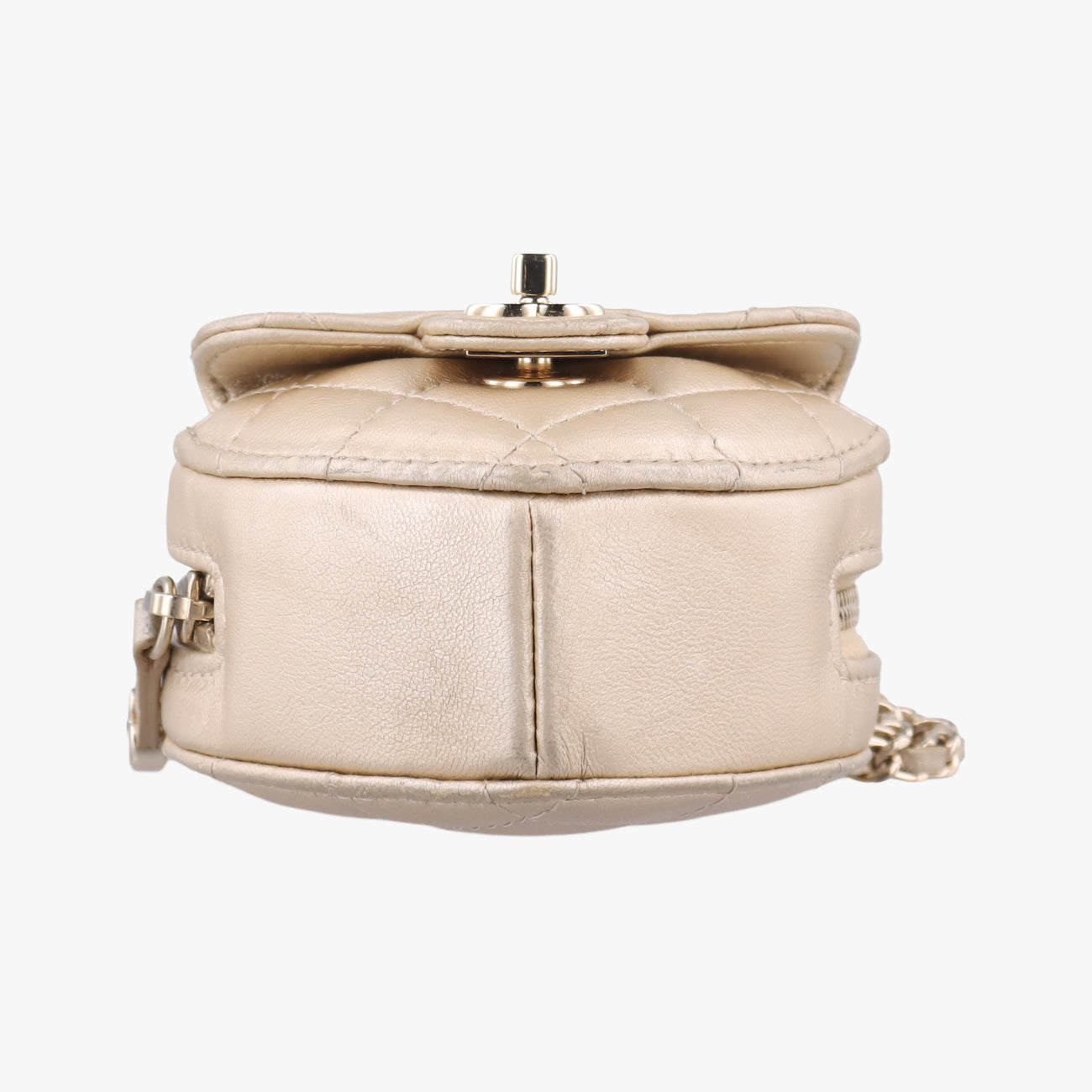 Matelasse Heart Arm Coin PurseGoldenlambskinAP278332050483ハート アーム マトラッセゴールドラムスキンAP278332050483