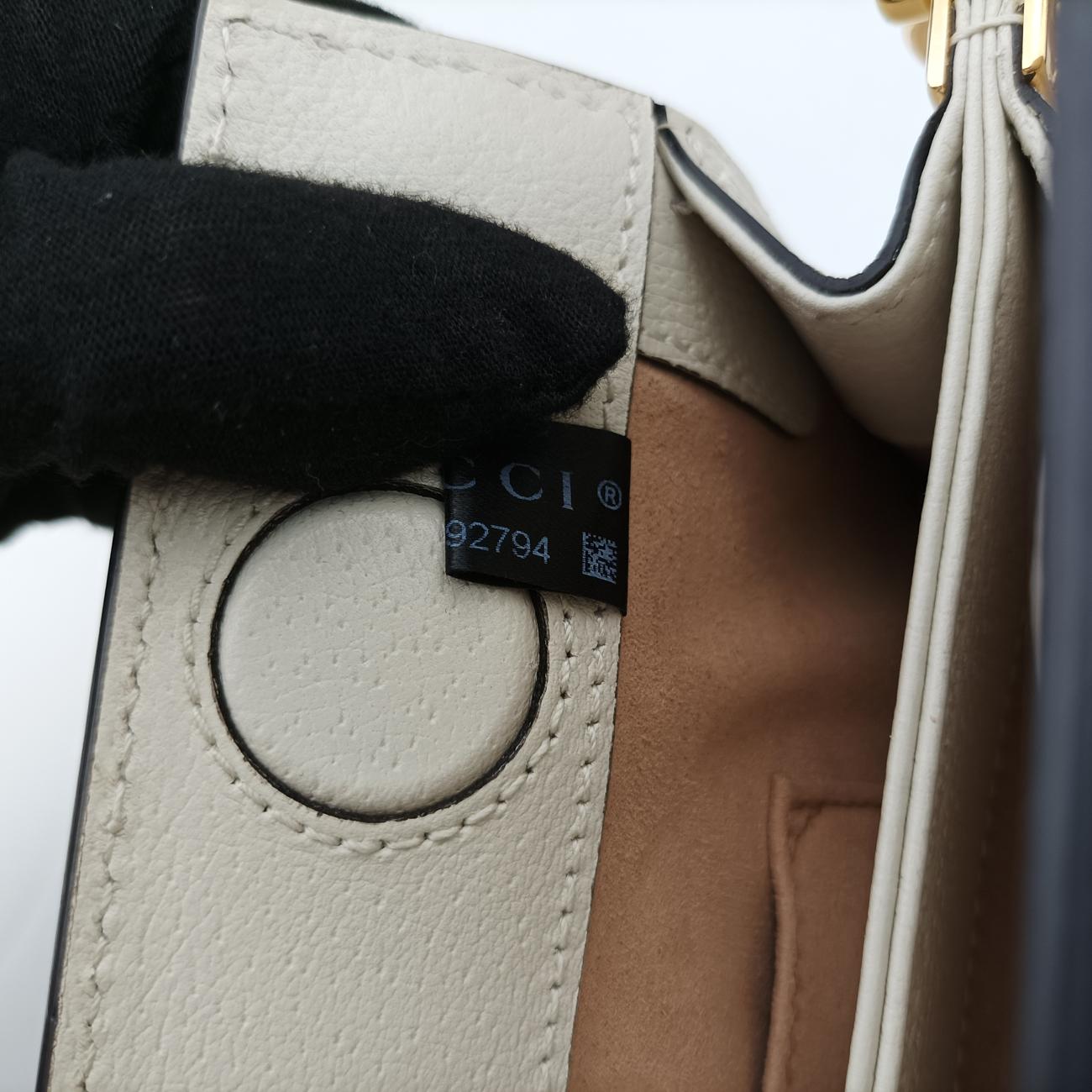OphidiaBeige x white x multicolorPVC coated canvas×Leather503877F031492794オフィディアベージュ×ホワイト×マルチカラーPVCコーティングキャンバス×レザー503877F031492794