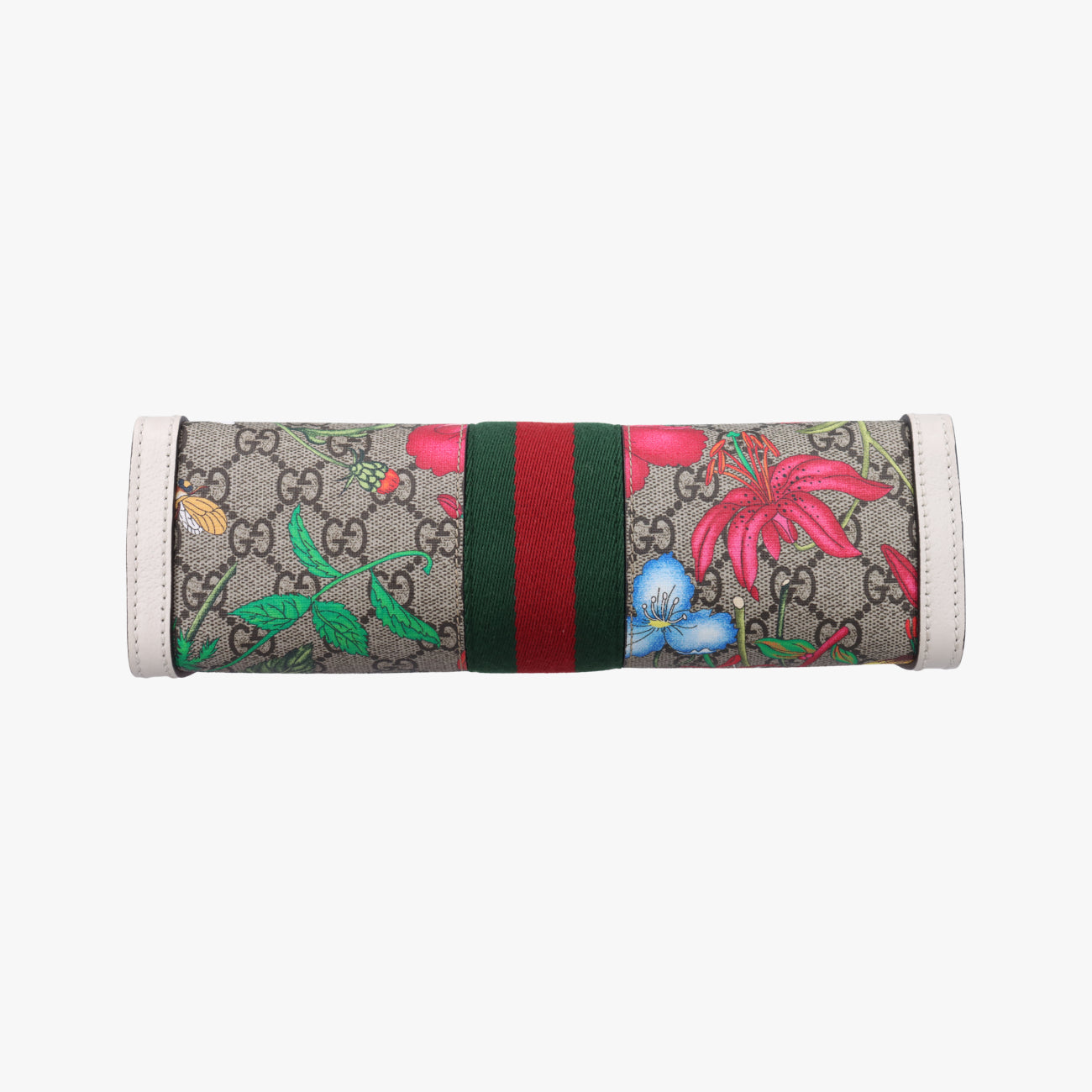 OphidiaBeige x white x multicolorPVC coated canvas×Leather503877F031492794オフィディアベージュ×ホワイト×マルチカラーPVCコーティングキャンバス×レザー503877F031492794