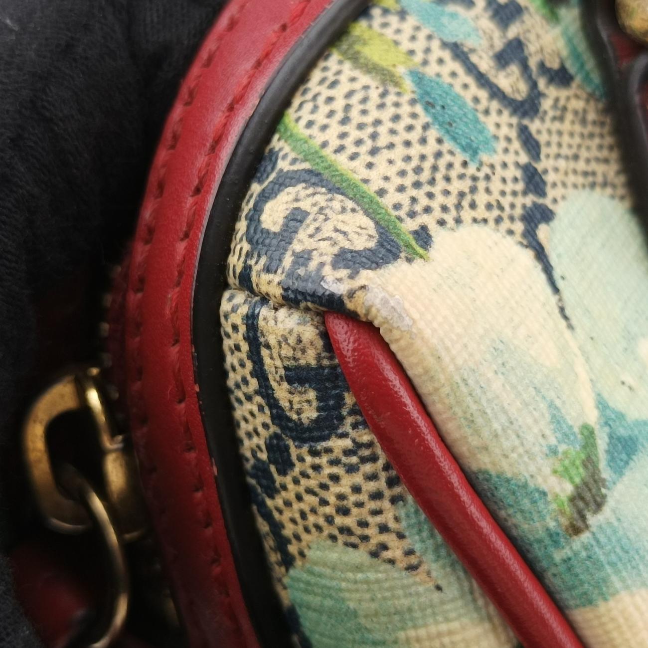 GG Bloomsbeige×multicolorPVC coated canvas546312E027754836GGブルームスベージュ×マルチカラーPVCコーティングキャンバス546312E027754836