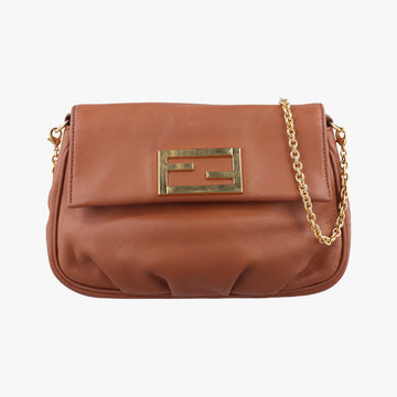 Fendista PochettebrownLeather8M02768M0276-ANG-128-2566フェンディスタ ポシェットブラウンレザー8M02768M0276-ANG-128-2566