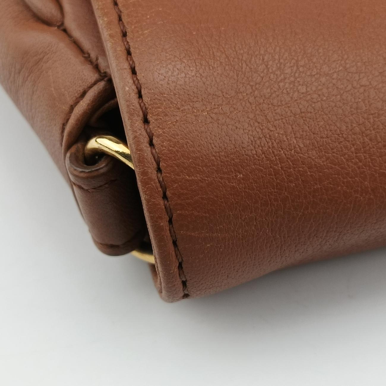 Fendista PochettebrownLeather8M02768M0276-ANG-128-2566フェンディスタ ポシェットブラウンレザー8M02768M0276-ANG-128-2566