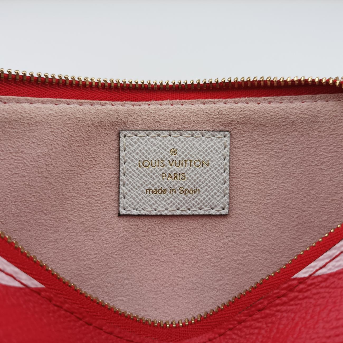 Pochette Double ZipRouge x MulticolorMonogram  GiantM67561GI1129 ICチップポシェットドゥーブルジップルージュ×マルチカラーモノグラム ジャイアントM67561GI1129 ICチップ
