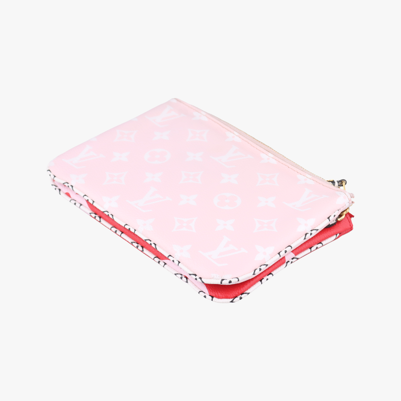 Pochette Double ZipRouge x MulticolorMonogram  GiantM67561GI1129 ICチップポシェットドゥーブルジップルージュ×マルチカラーモノグラム ジャイアントM67561GI1129 ICチップ