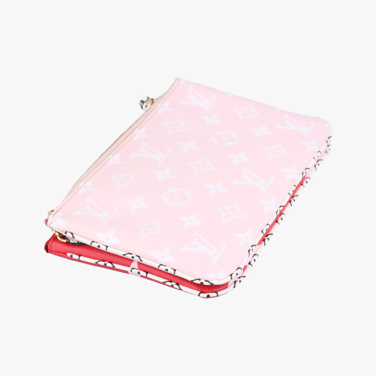 Pochette Double ZipRouge x MulticolorMonogram  GiantM67561GI1129 ICチップポシェットドゥーブルジップルージュ×マルチカラーモノグラム ジャイアントM67561GI1129 ICチップ