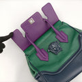 Palazzo EmpireGreen x Navy x PurpleLeatherCLG 244726825622パラッツォエンパイアグリーン×ネイビー×パープルレザーCLG 244726825622