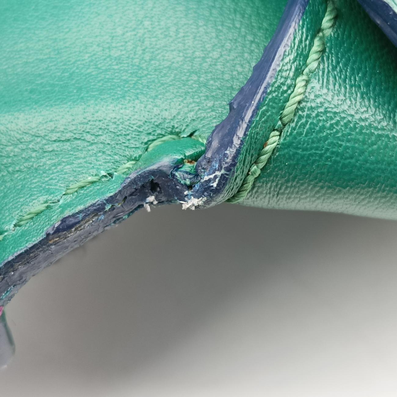 Palazzo EmpireGreen x Navy x PurpleLeatherCLG 244726825622パラッツォエンパイアグリーン×ネイビー×パープルレザーCLG 244726825622