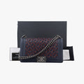 BOY CHANELNavy x Bordeaux x GunmetalLeatherA6708621537480ボーイシャネルネイビー×ボルドー×ガンメタリックレザーA6708621537480