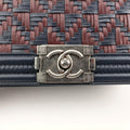 BOY CHANELNavy x Bordeaux x GunmetalLeatherA6708621537480ボーイシャネルネイビー×ボルドー×ガンメタリックレザーA6708621537480