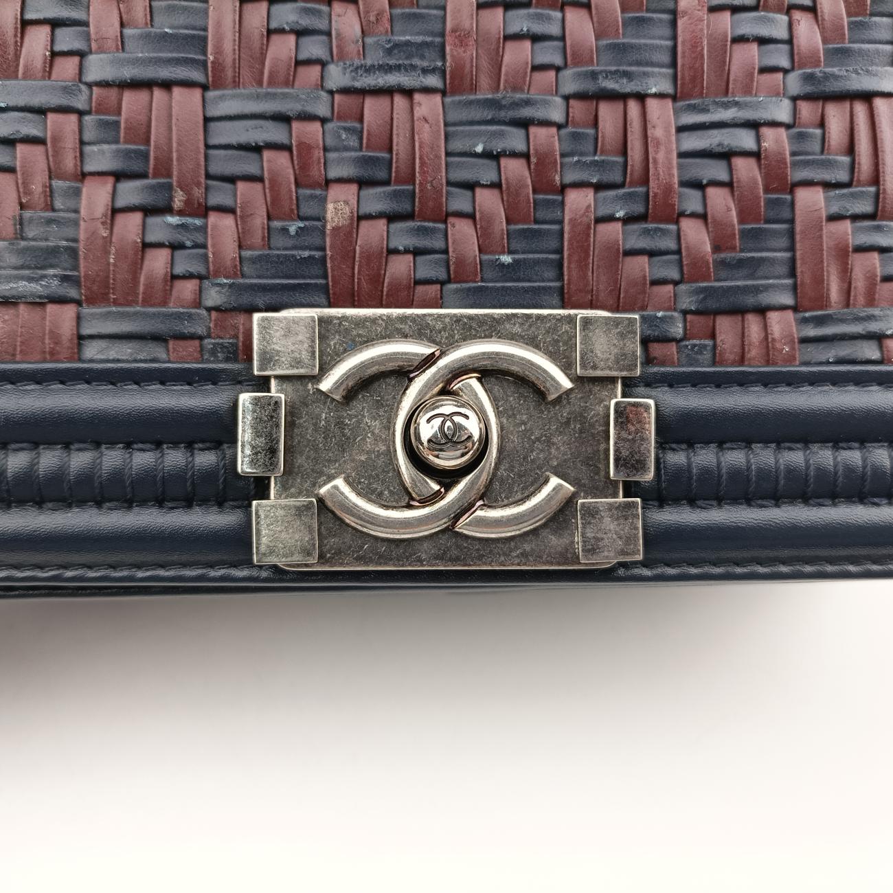 BOY CHANELNavy x Bordeaux x GunmetalLeatherA6708621537480ボーイシャネルネイビー×ボルドー×ガンメタリックレザーA6708621537480