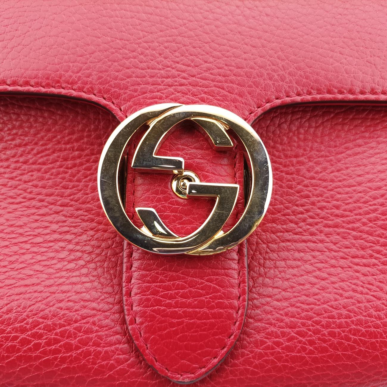 Interlocking GRedLeather510302G025022908インターロッキングGレッドレザー510302G025022908