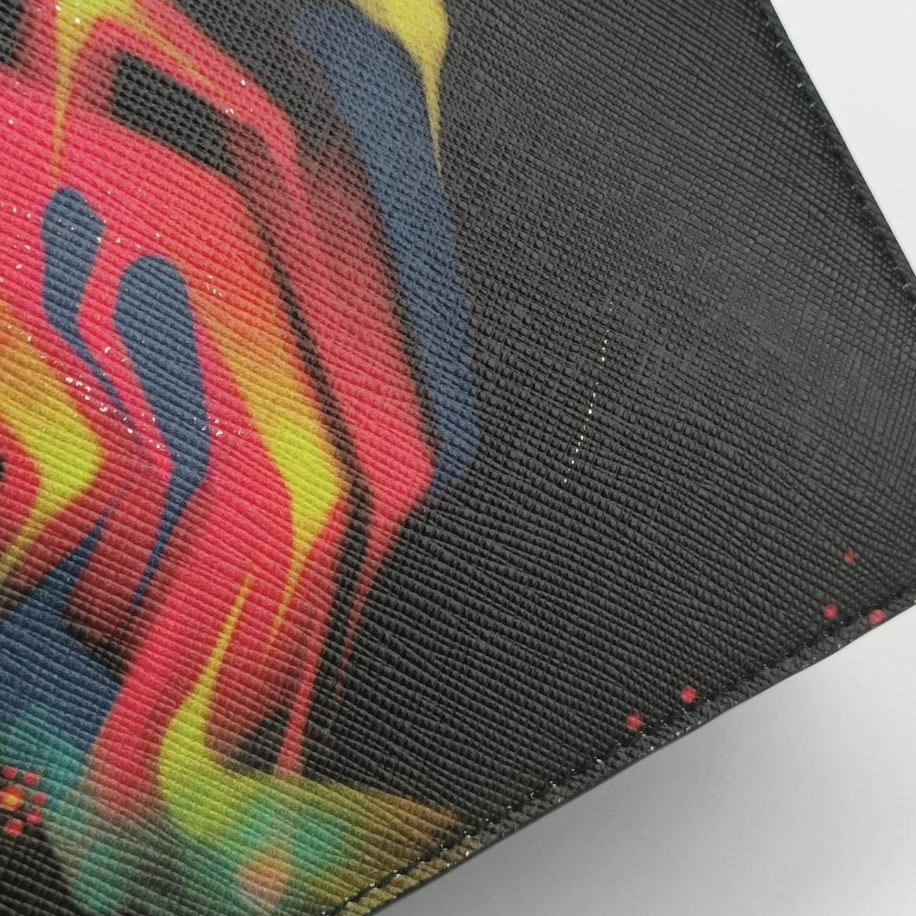Lux Face Art TwinBlack×MulticolourSaffiano LeatherB2710K231ラックスフェイスアートツインブラック×マルチカラーサフィアーノレザーB2710K231