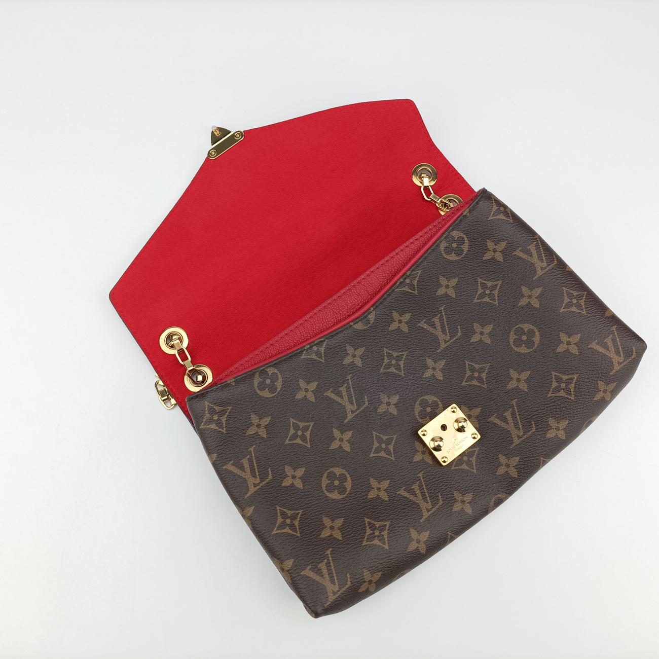 PALLAS ChainBrown×CERISEMonogram Canvas×calf leatherM41201CA1115パラス チェーンモノグラム/ブラウン系×スリーズモノグラムキャンバス×カーフレザーM41201CA1115