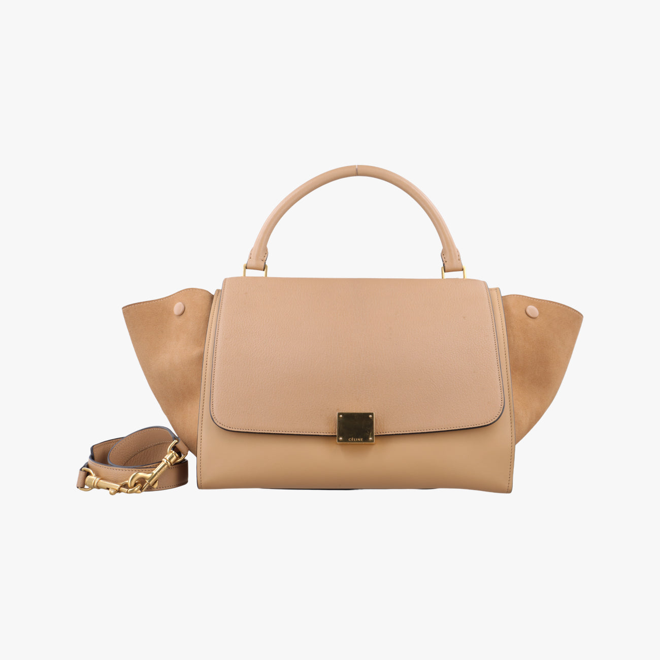 TrapezeBeigeSuede × leatherF-CU-2175トラペーズミディアムベージュスエード×レザーF-CU-2175