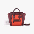 luggage nano shopperOrange×wine redLeatherW-AT-0174 W-CU-0174ラゲージナノショッパーオレンジ×ワインレッドレザーW-AT-0174 W-CU-0174