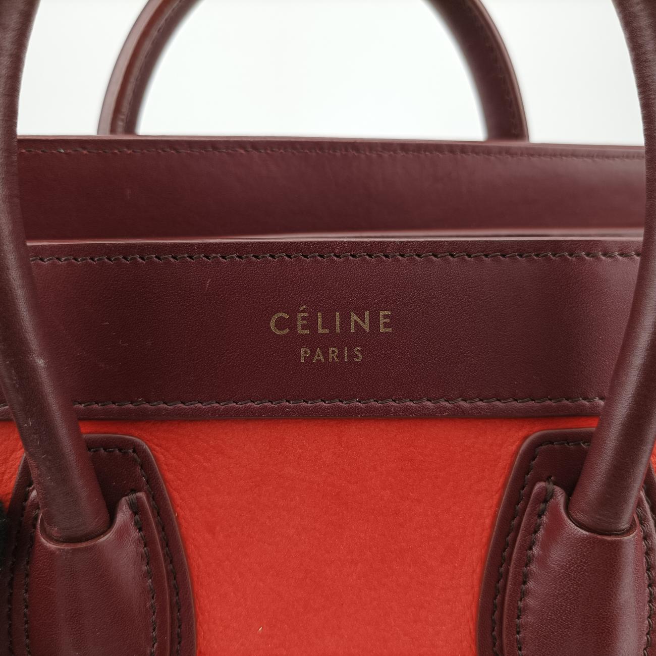 luggage nano shopperOrange×wine redLeatherW-AT-0174 W-CU-0174ラゲージナノショッパーオレンジ×ワインレッドレザーW-AT-0174 W-CU-0174