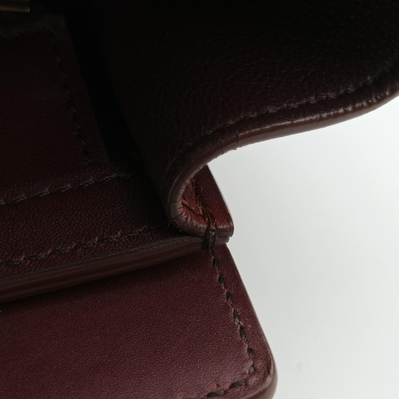 luggage nano shopperOrange×wine redLeatherW-AT-0174 W-CU-0174ラゲージナノショッパーオレンジ×ワインレッドレザーW-AT-0174 W-CU-0174