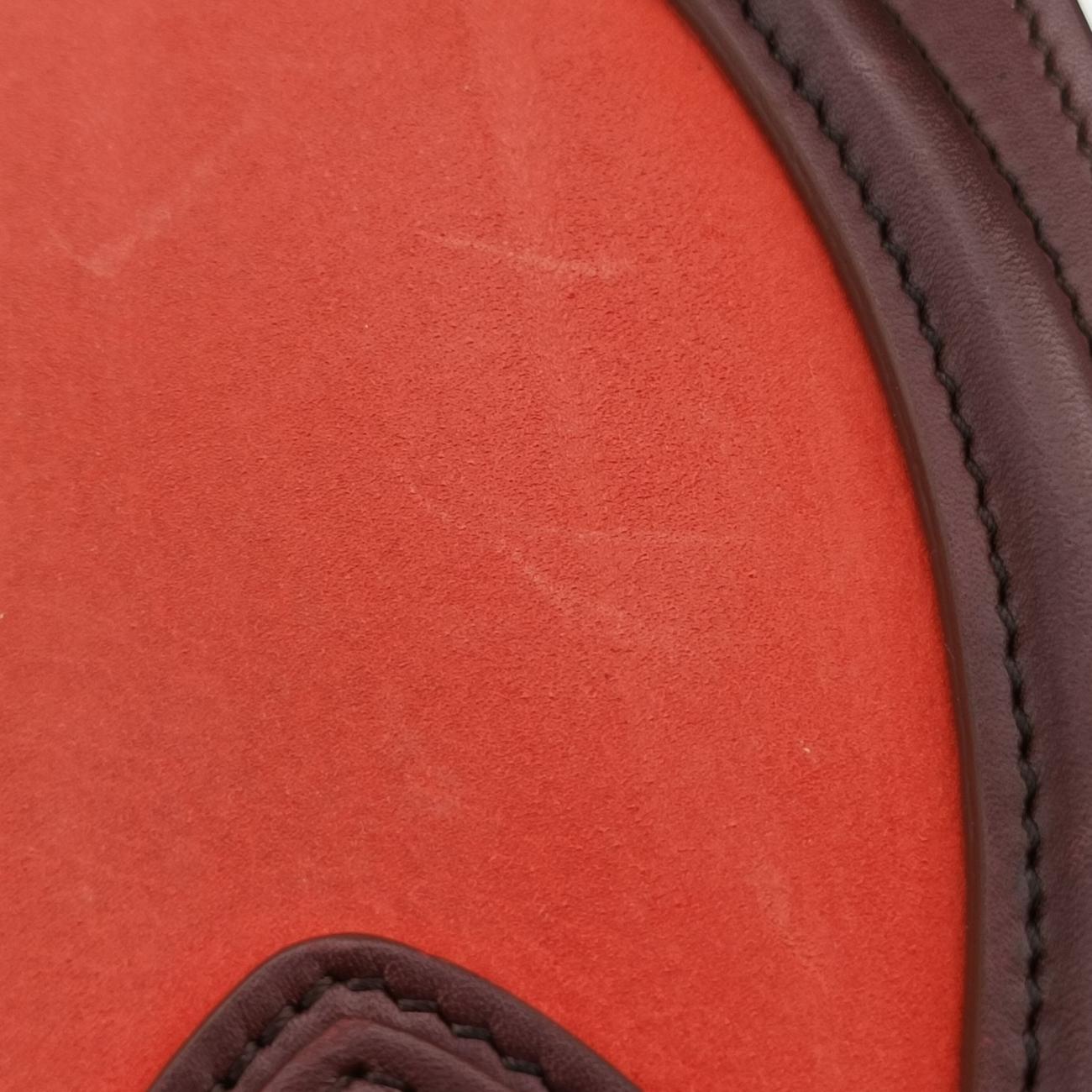 luggage nano shopperOrange×wine redLeatherW-AT-0174 W-CU-0174ラゲージナノショッパーオレンジ×ワインレッドレザーW-AT-0174 W-CU-0174