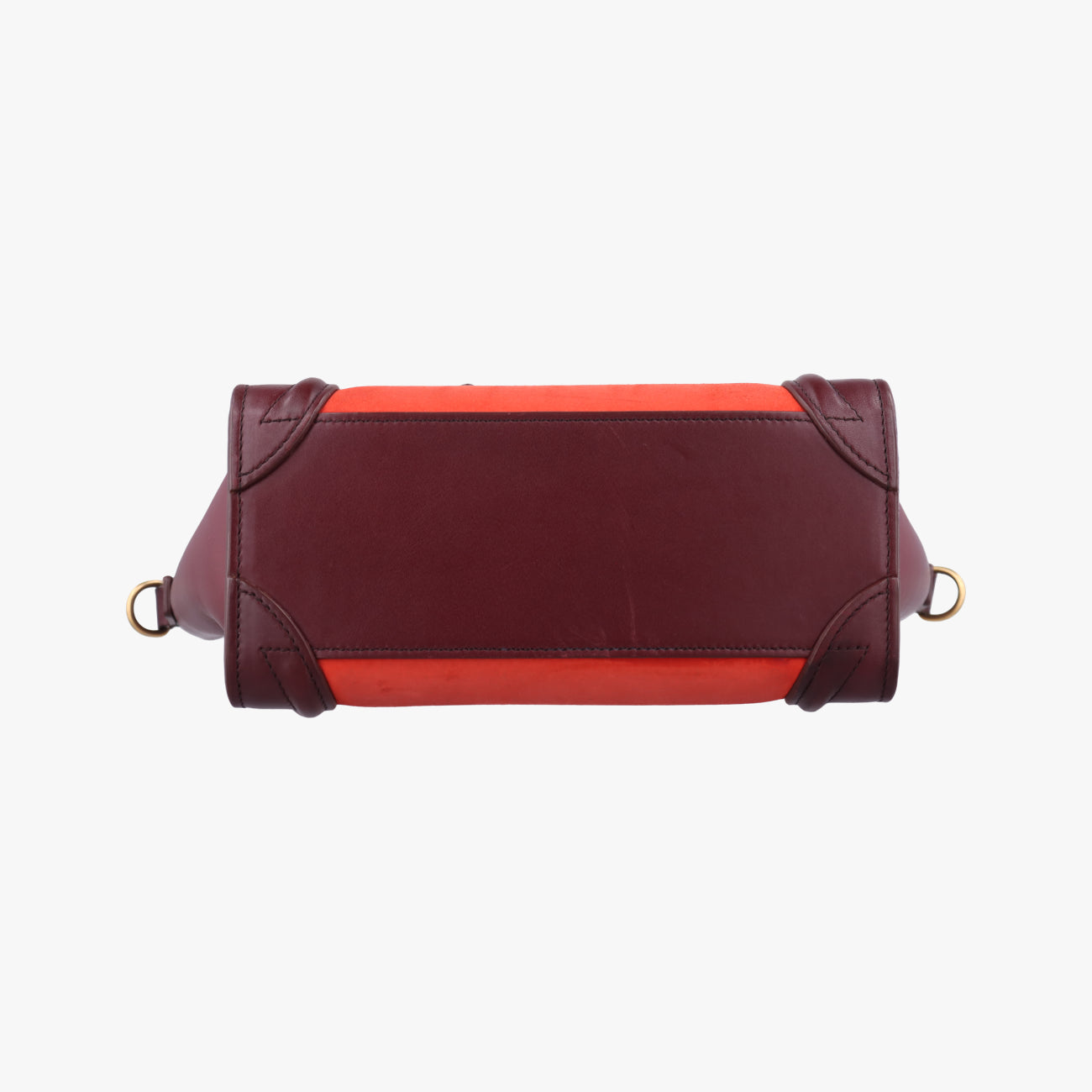luggage nano shopperOrange×wine redLeatherW-AT-0174 W-CU-0174ラゲージナノショッパーオレンジ×ワインレッドレザーW-AT-0174 W-CU-0174