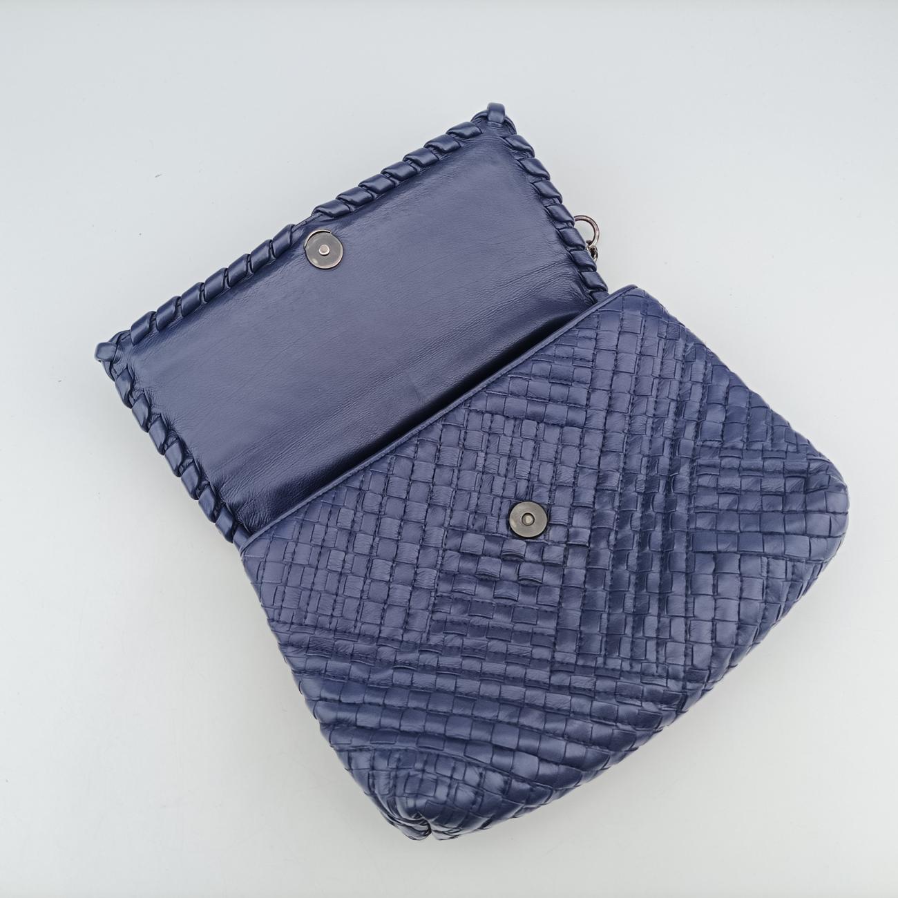 Intrecciato OlimpiaNavylambskinB07236341Rイントレチャート オリンピアネイビーラムスキンB07236341R