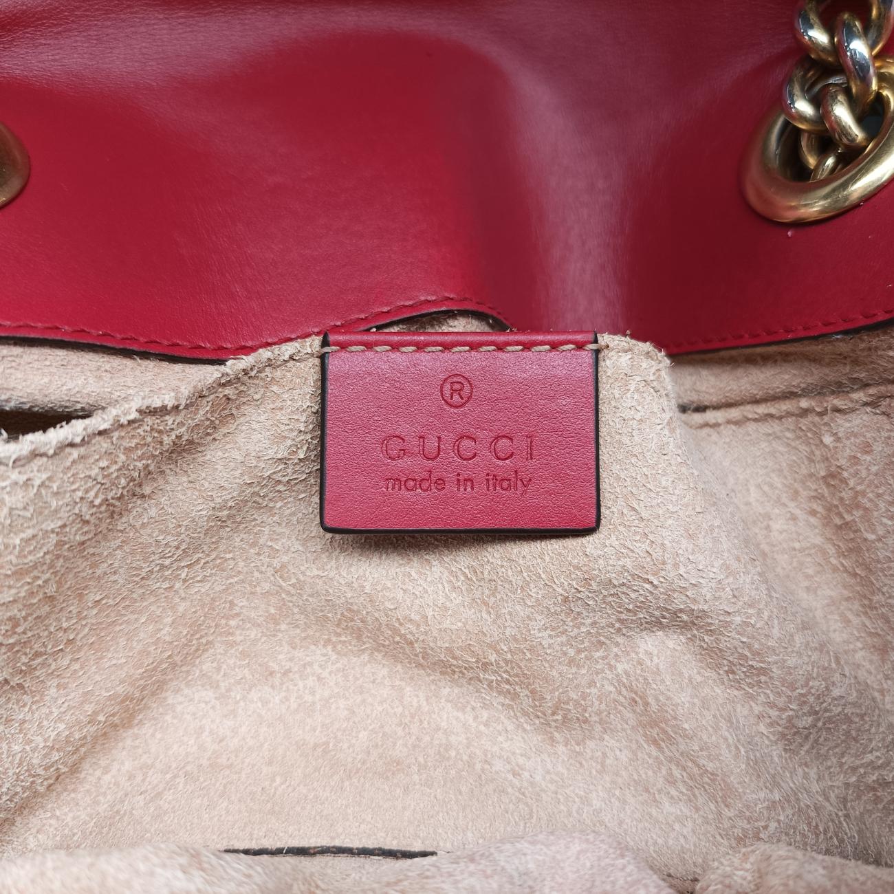 GG MarmontRedLeather446744B027768756GGマーモントレッドレザー446744B027768756