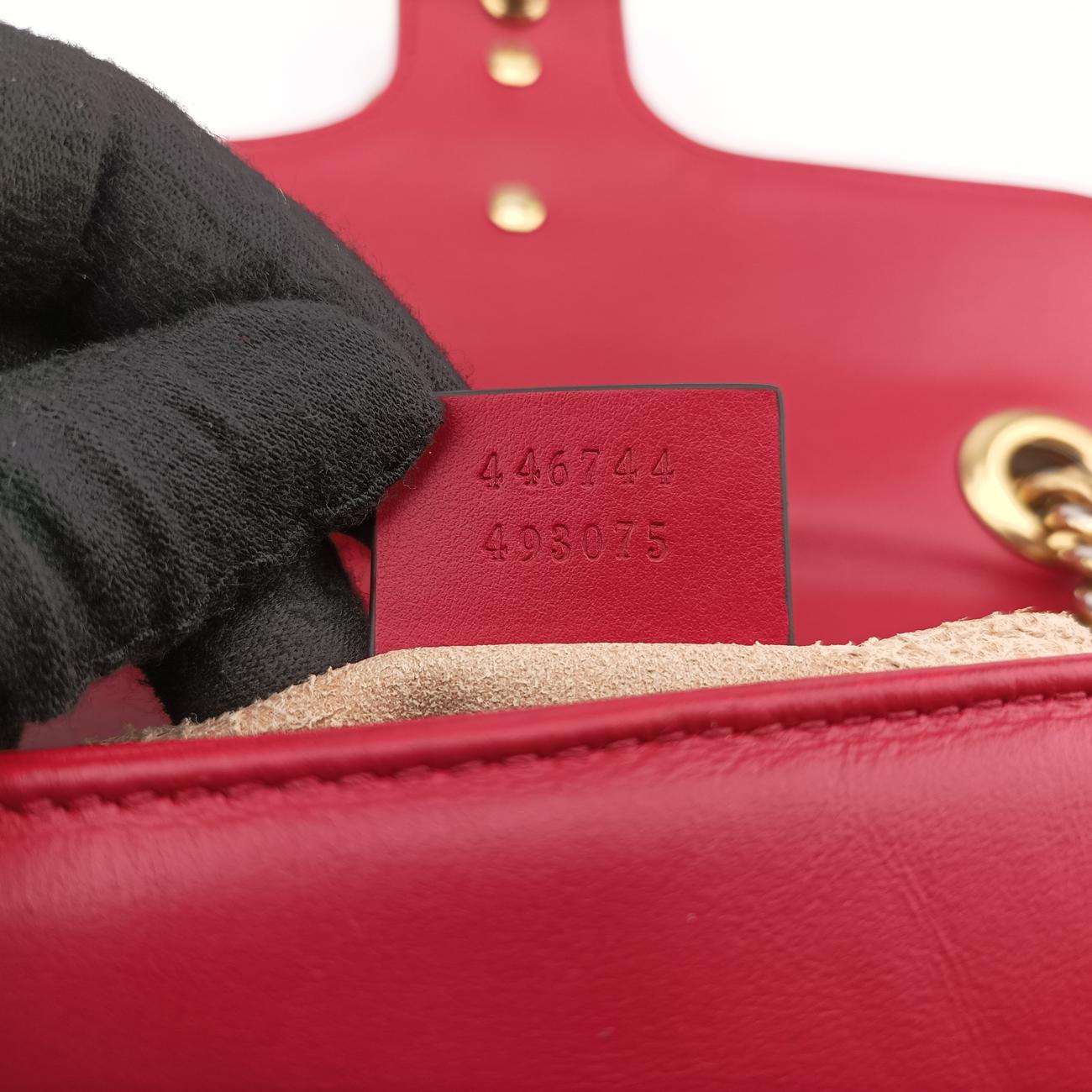 GG MarmontRedLeather446744B027768756GGマーモントレッドレザー446744B027768756