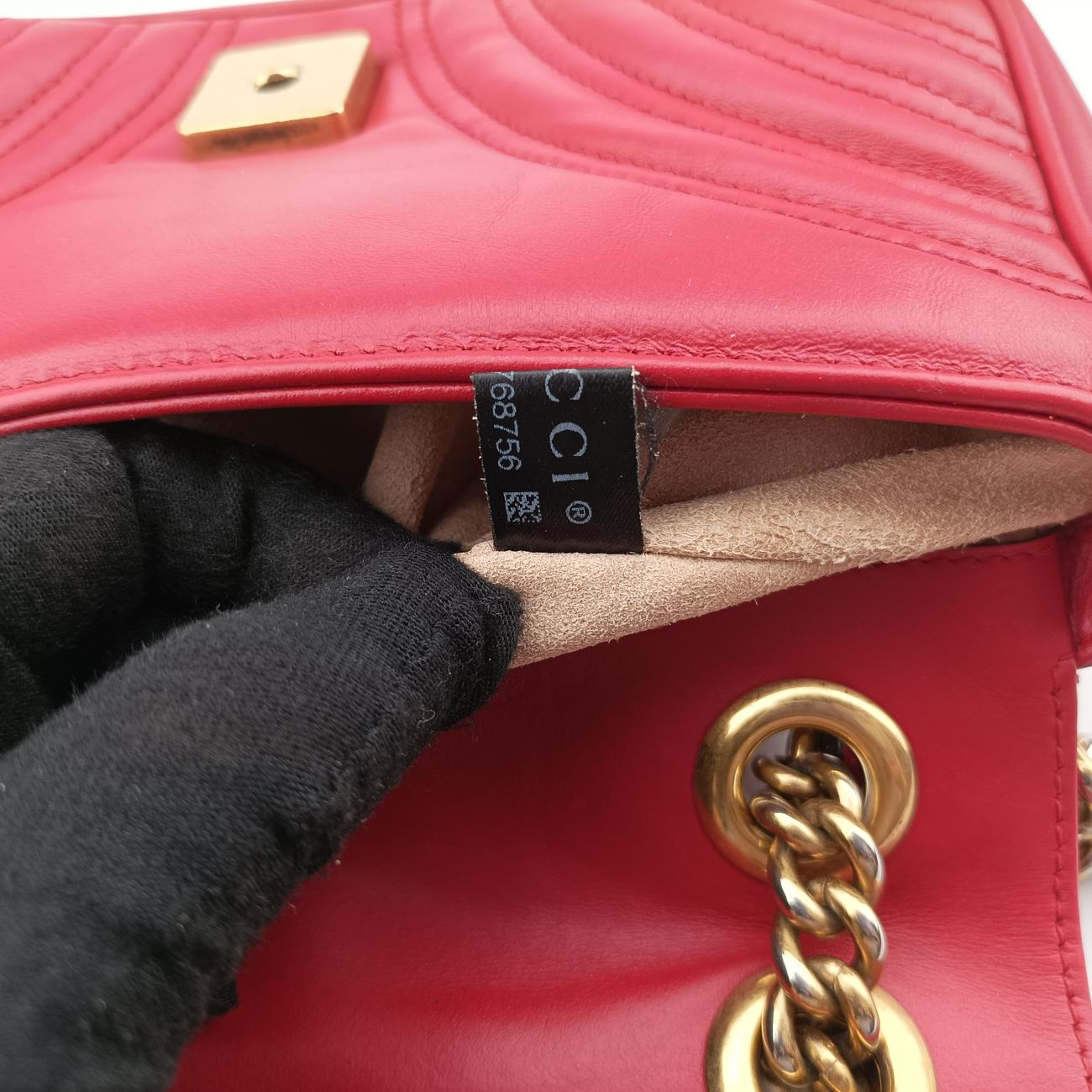 GG MarmontRedLeather446744B027768756GGマーモントレッドレザー446744B027768756