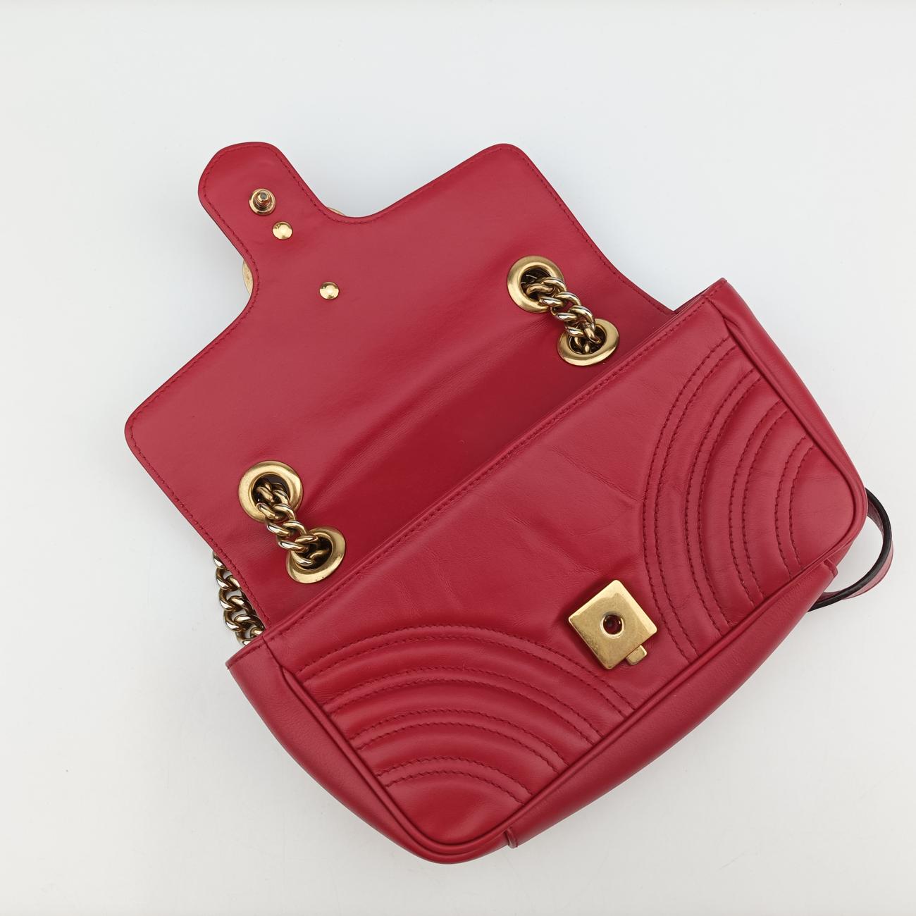 GG MarmontRedLeather446744B027768756GGマーモントレッドレザー446744B027768756