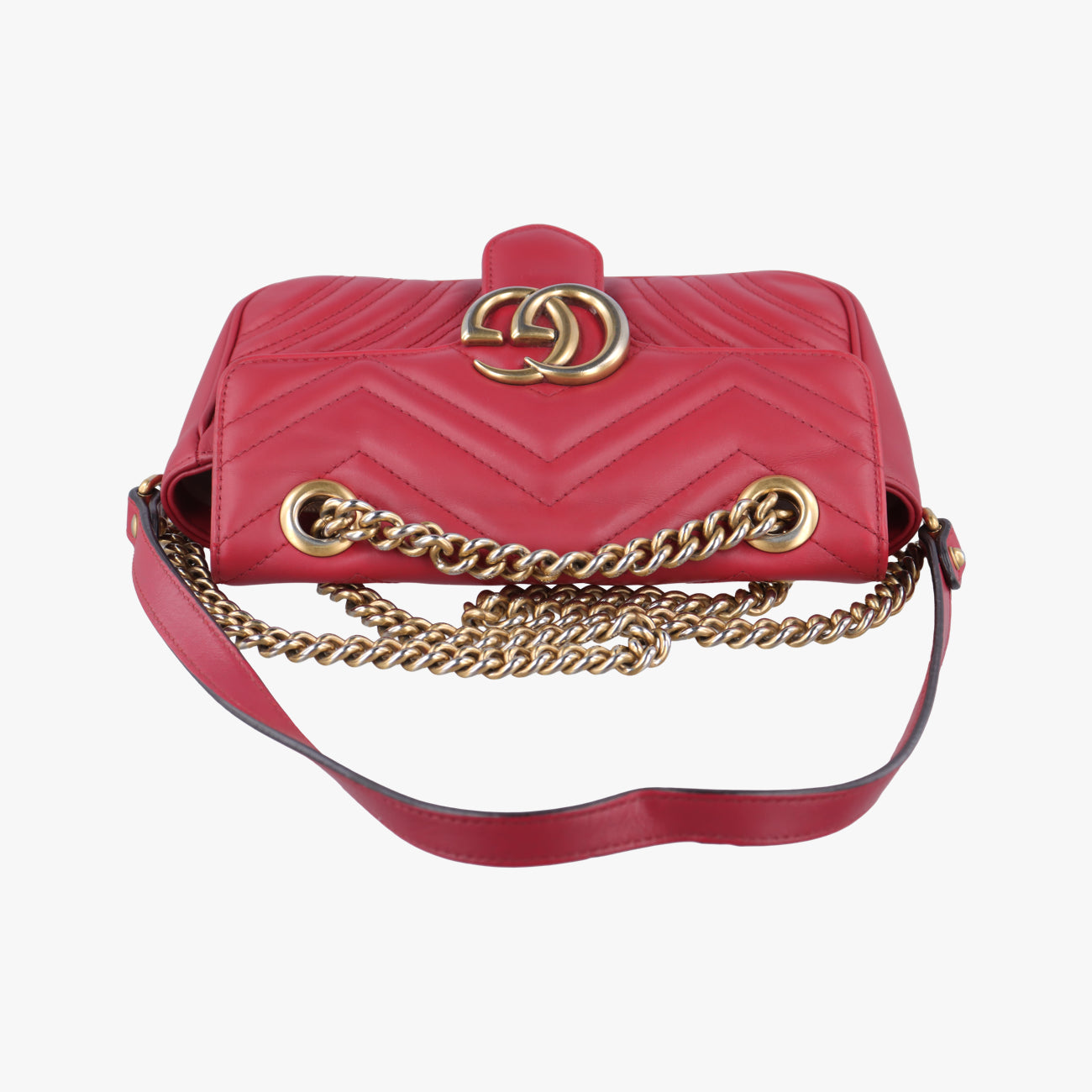 GG MarmontRedLeather446744B027768756GGマーモントレッドレザー446744B027768756
