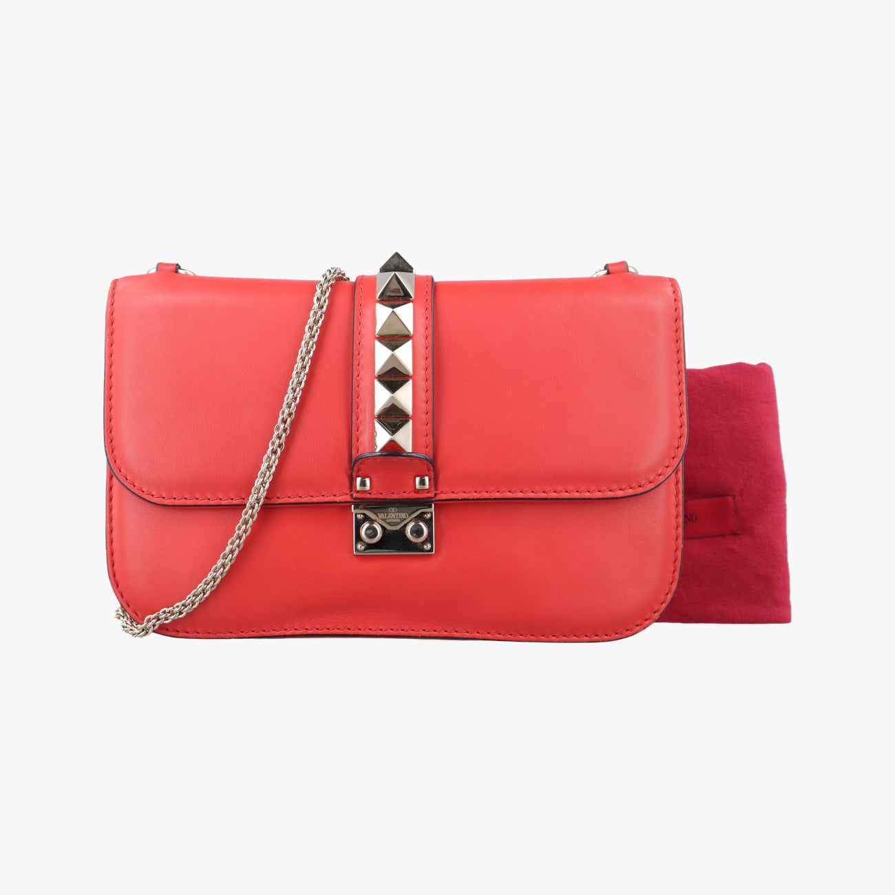 Rockstud Glam LockRedLeatherBL-H398VIT3ロックスタッズグラムロックミディアムレッドレザーBL-H398VIT3