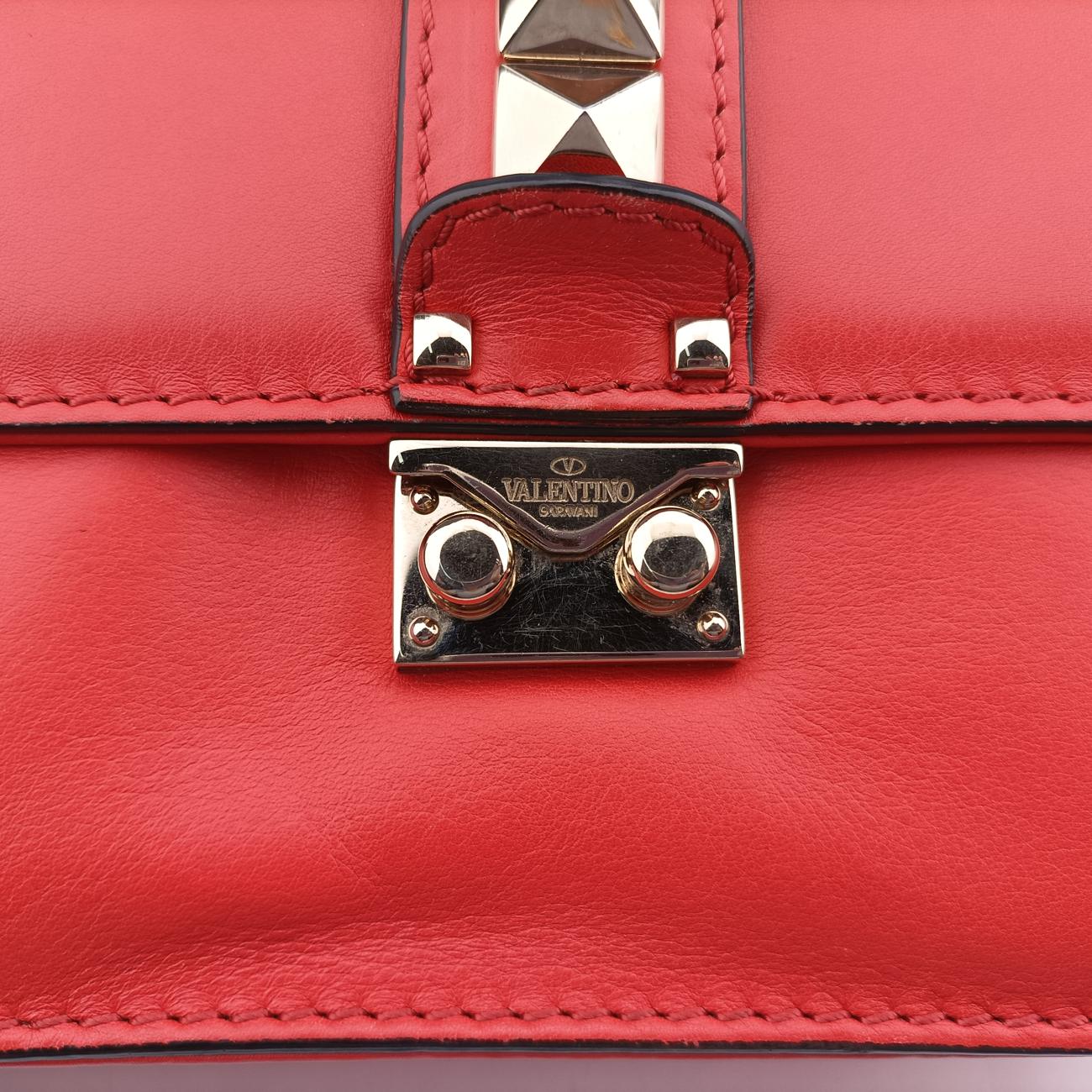Rockstud Glam LockRedLeatherBL-H398VIT3ロックスタッズグラムロックミディアムレッドレザーBL-H398VIT3