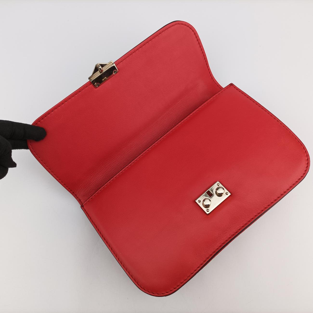 Rockstud Glam LockRedLeatherBL-H398VIT3ロックスタッズグラムロックミディアムレッドレザーBL-H398VIT3