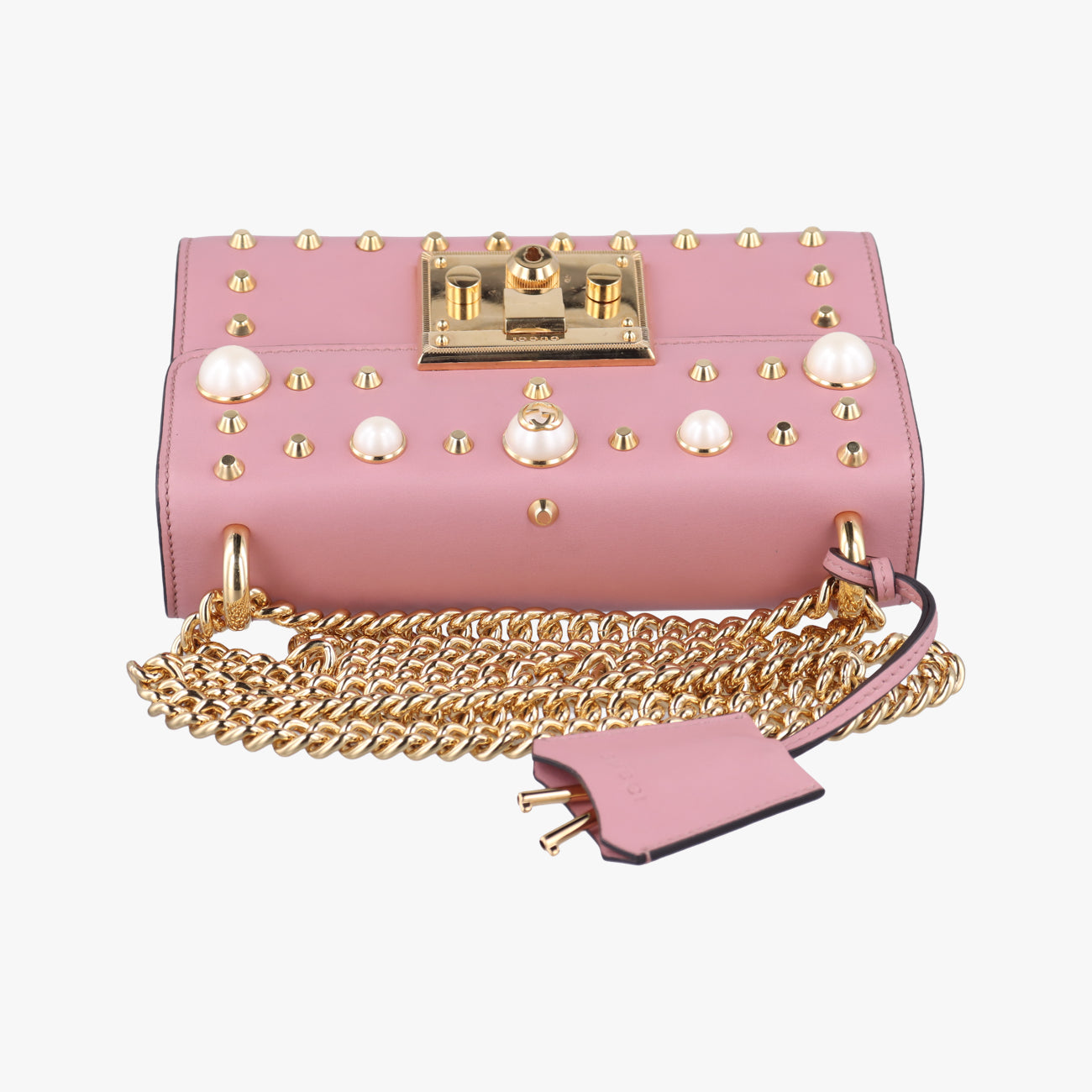 PadlockPinkLeather432182I019674199パドロックピンクレザー432182I019674199