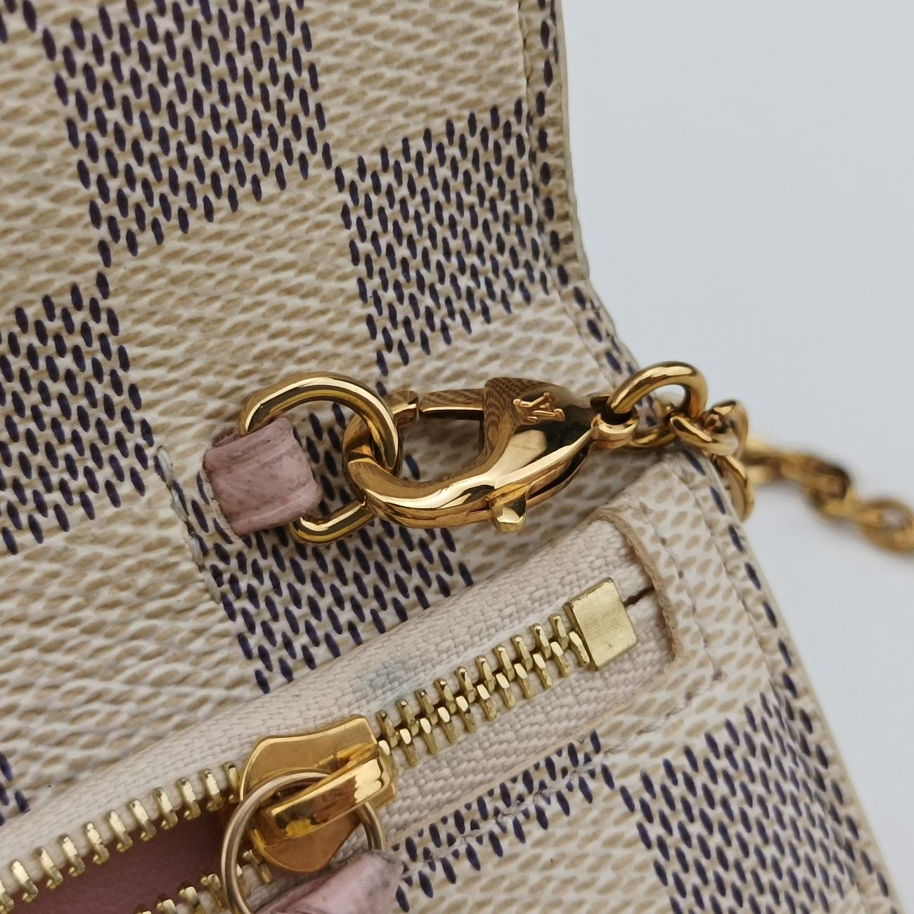 Summer Trunks Pochette Week-EndAzur×MulticolorDamier CanvasN60108UB1198サマートランク ポシェット ウィークエンドアズール×マルチカラーダミエキャンバスN60108UB1198