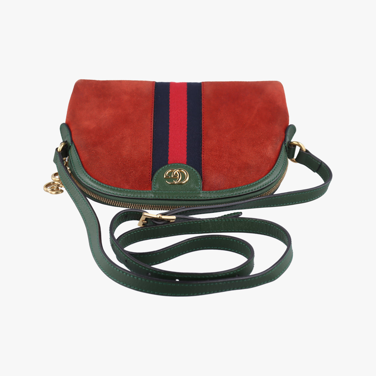 OphidiaRed×navy×GreenSuede499621B025785324オフィディアレッド×ネイビー ×グリーンスエード499621B025785324