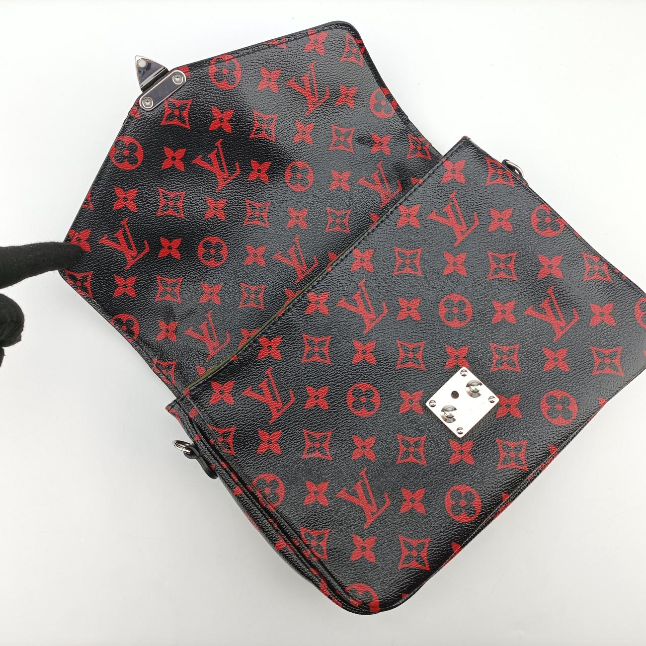 Pochette Metis MMNoir×ROUGEMonogram InfrarougeM41462DR0127ポシェット メティス MMノワール×ルージュモノグラム アンフラルージュM41462DR0127