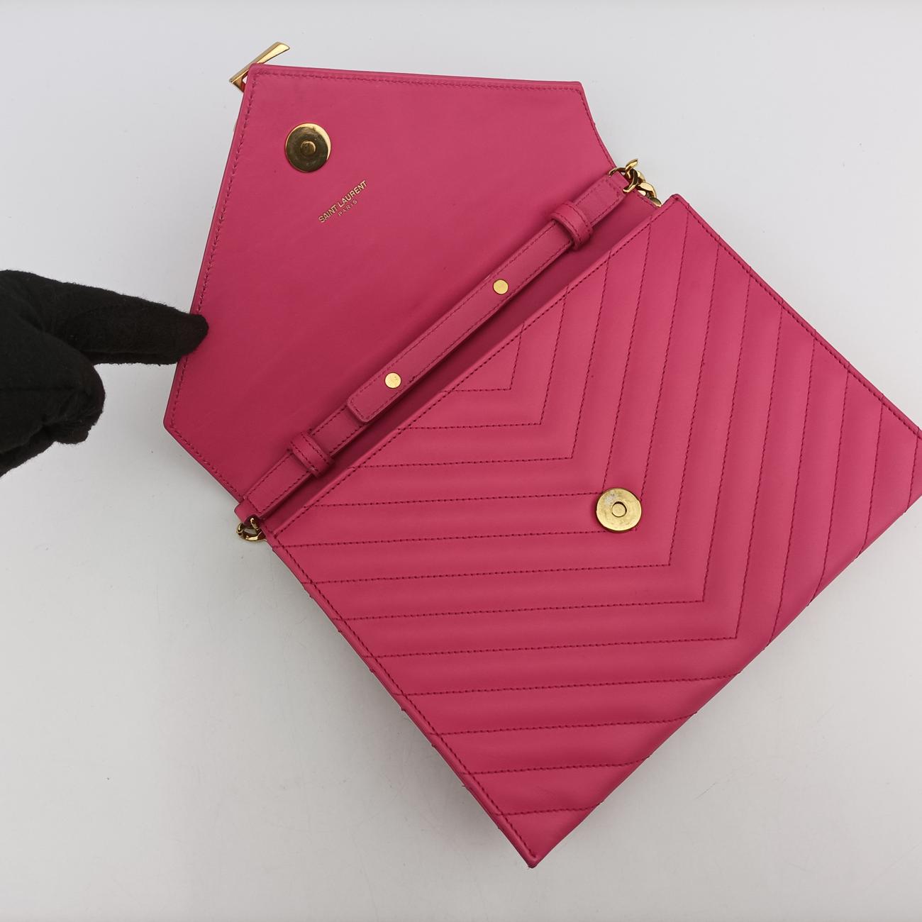 MONOGRAM envelopePinkLeather347548ARS347548.0214モノグラム エンベロープピンクレザー347548ARS347548.0214