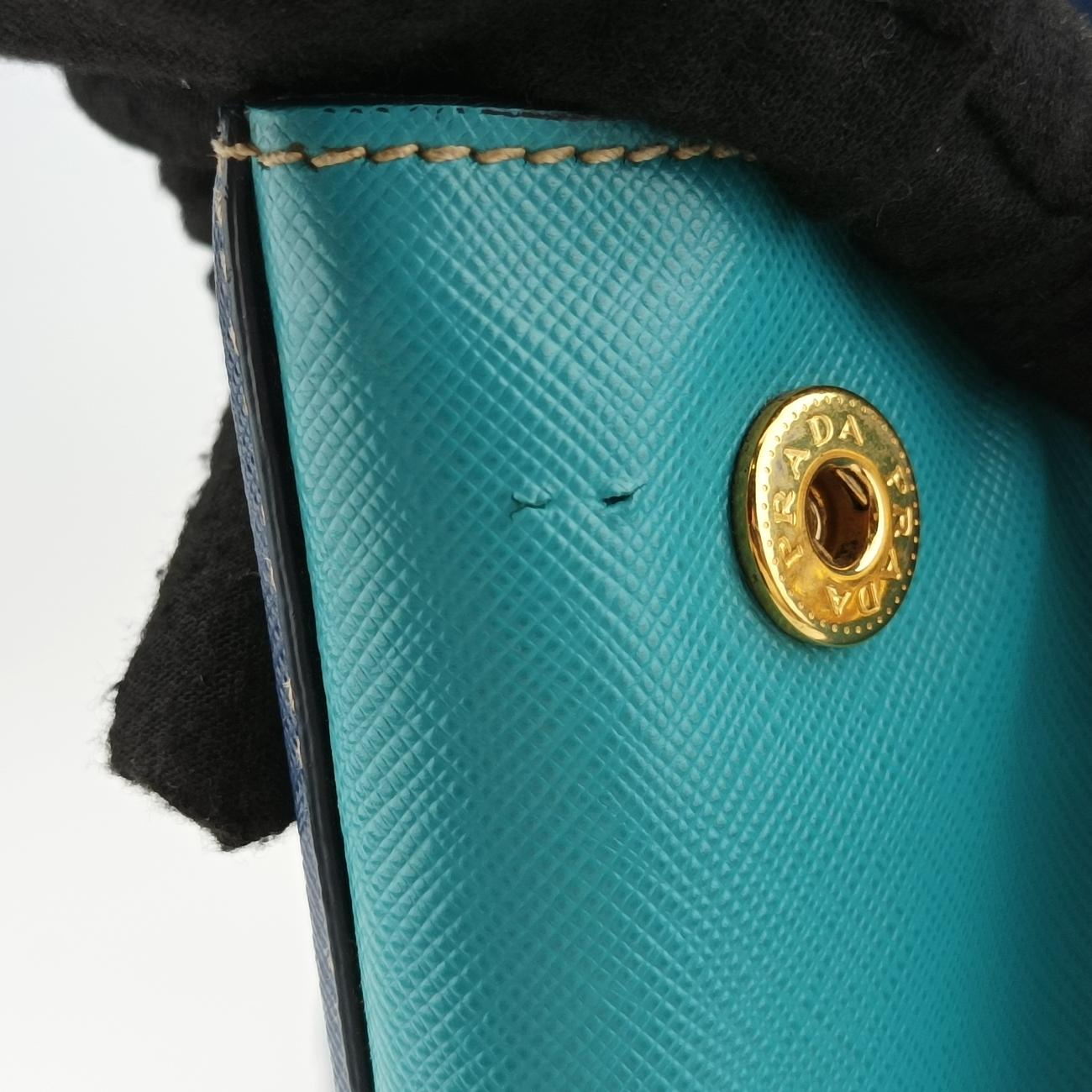Bicolor ToteBlue×Light blueSAFFIANO Leather7/A 165バイカラーブルー×ライトブルーサフィアーノレザー7/A 165