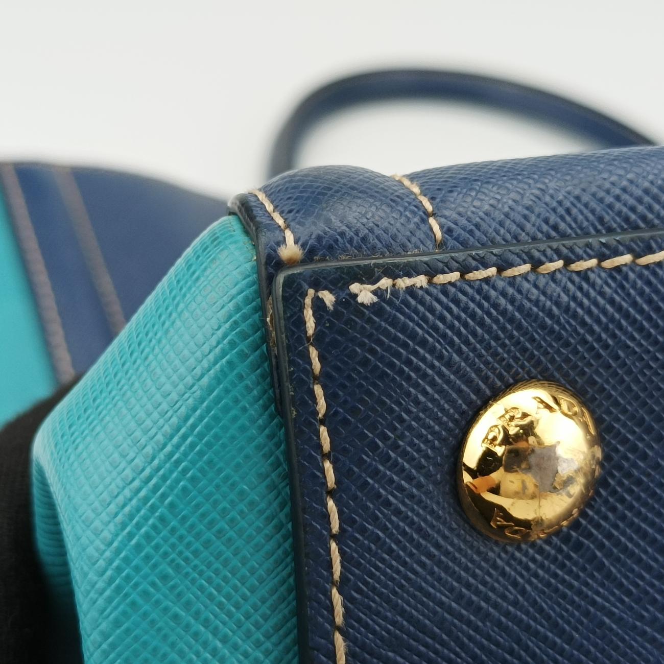 Bicolor ToteBlue×Light blueSAFFIANO Leather7/A 165バイカラーブルー×ライトブルーサフィアーノレザー7/A 165