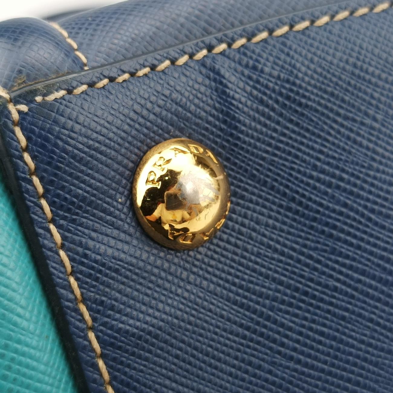 Bicolor ToteBlue×Light blueSAFFIANO Leather7/A 165バイカラーブルー×ライトブルーサフィアーノレザー7/A 165